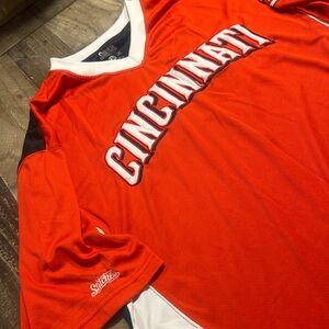 Stitches Cincinnati Reds Black Athletic Gear XL